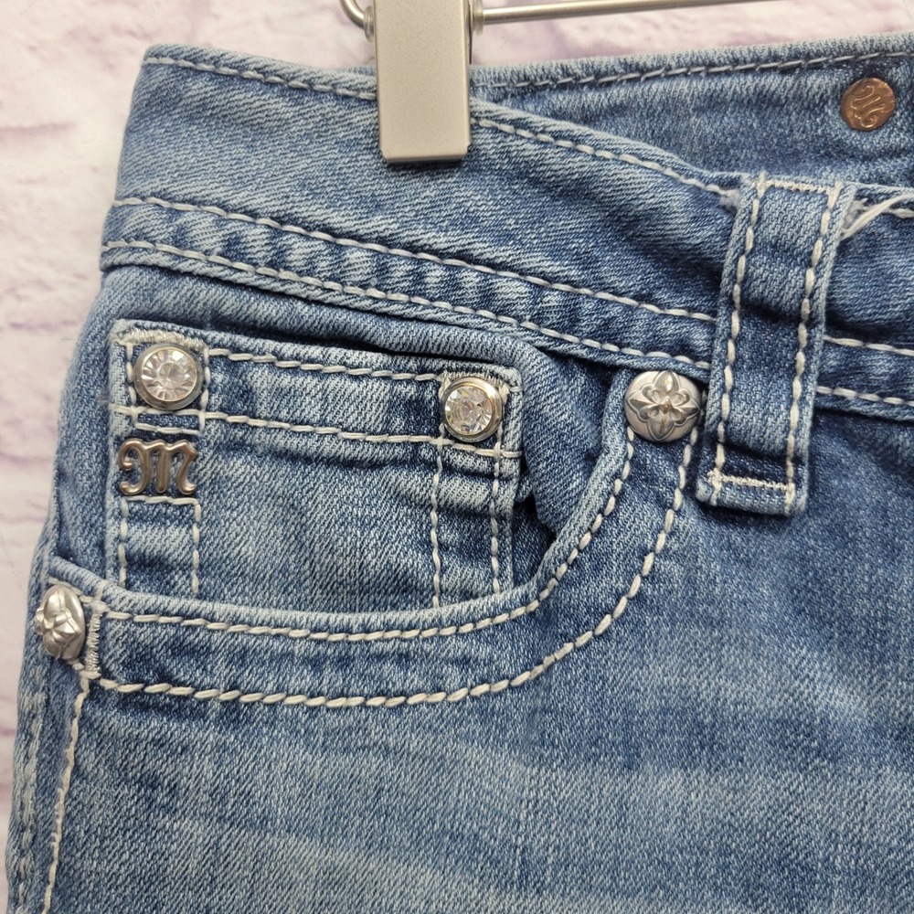 Miss Me Light Blue Capri Women's Jeans - Picture 9 of 10